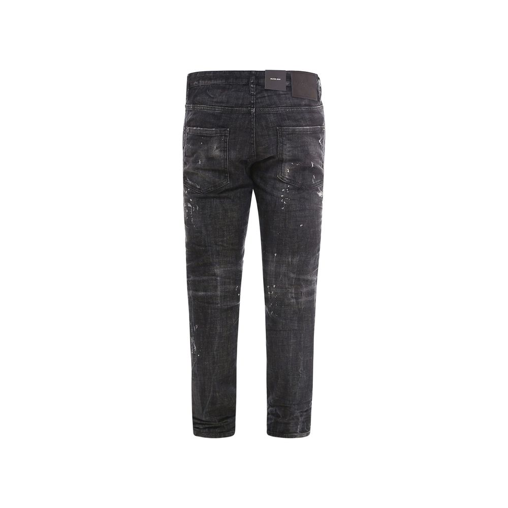 Black Cotton Jeans Denim