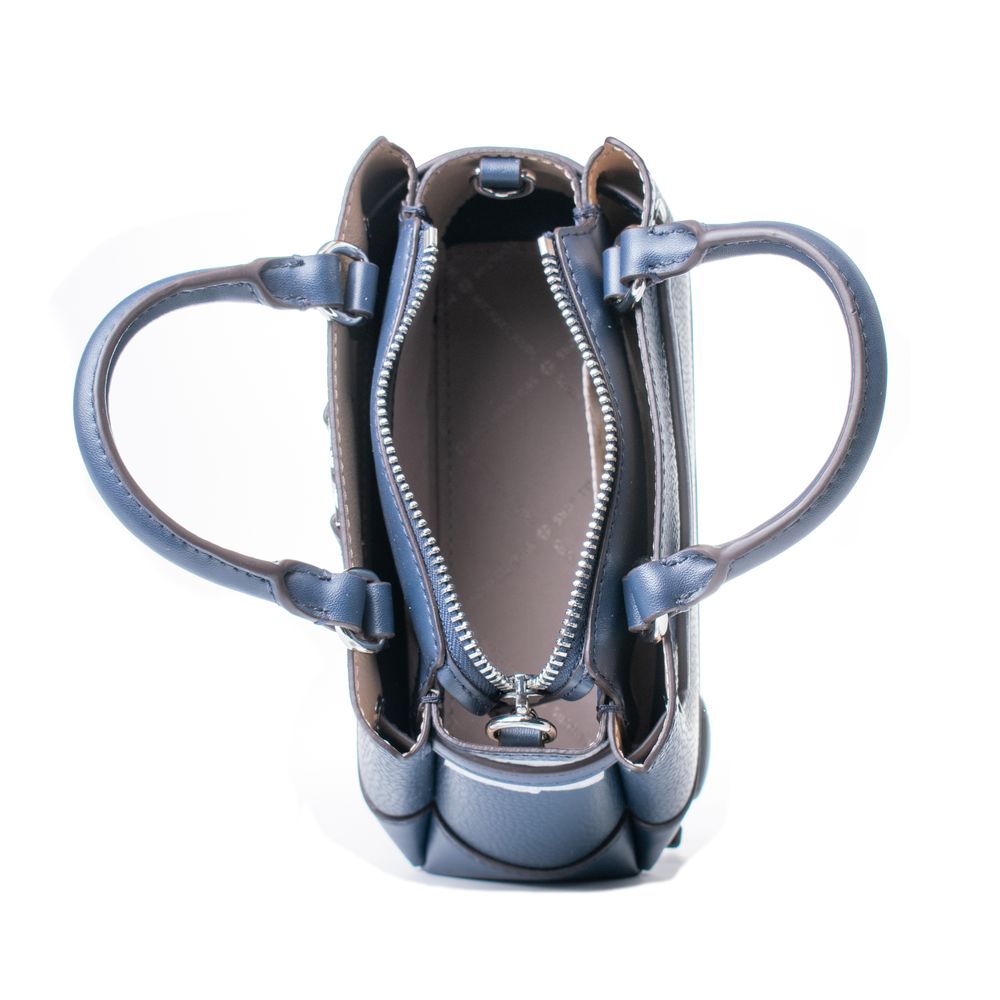 Blue Leather Handbag