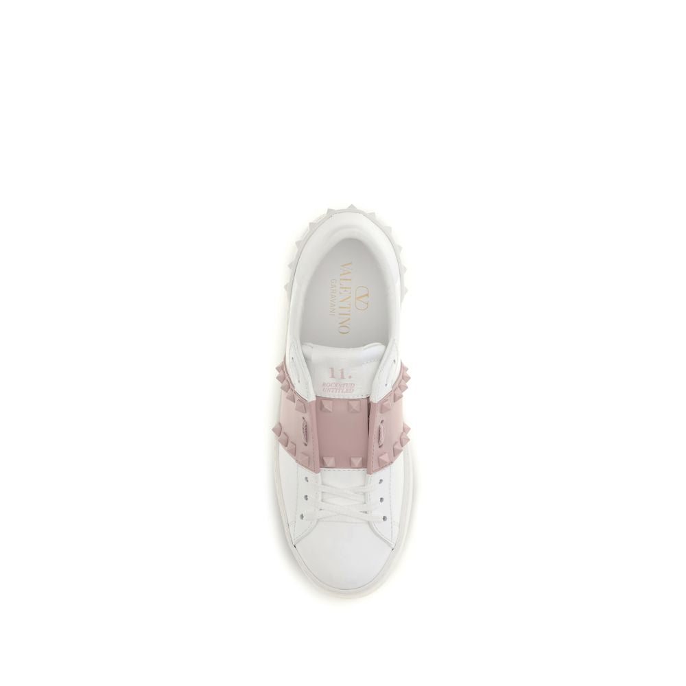 White Calf Leather Bos Taurus Athletic Sneakers