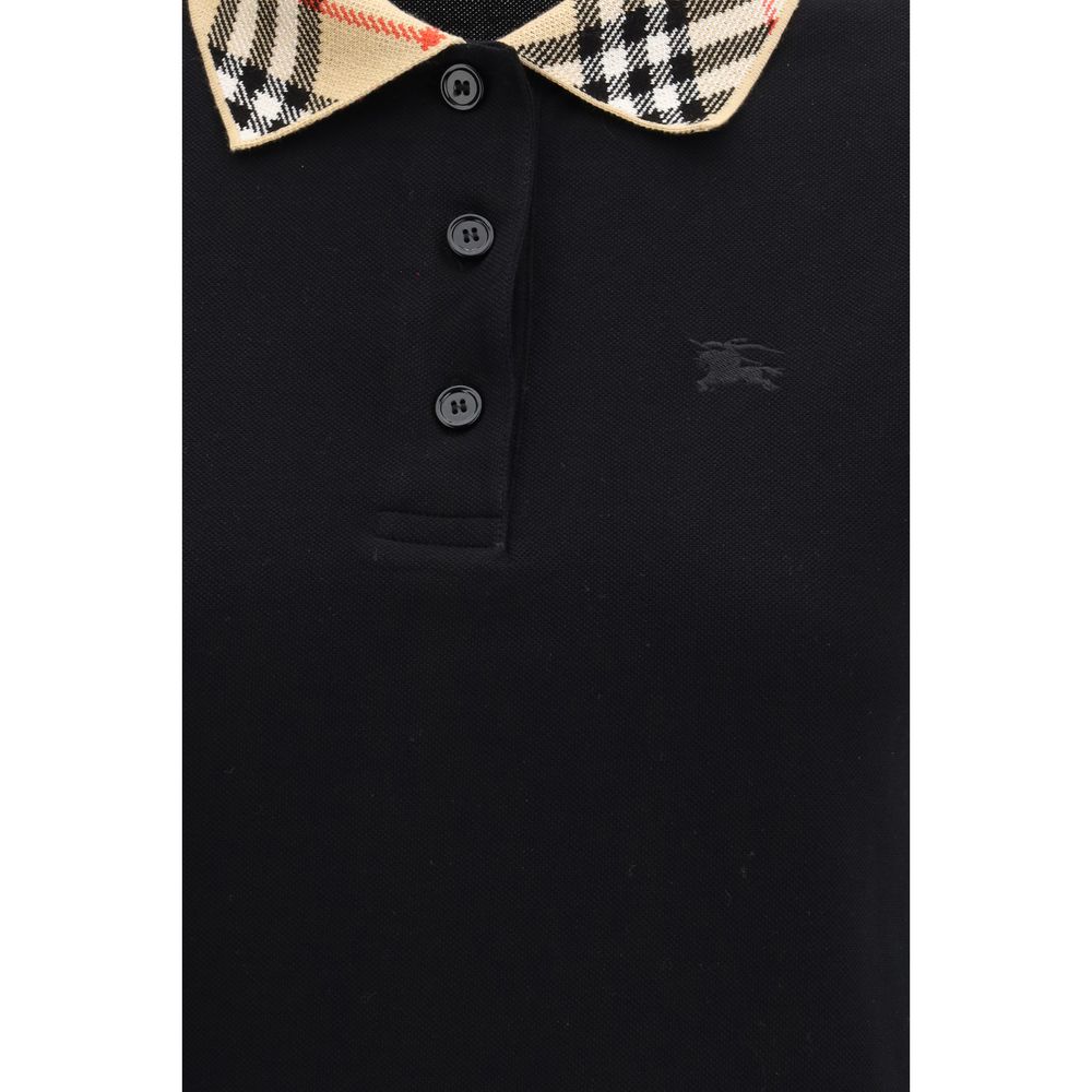 Black Cotton Polo Shirt