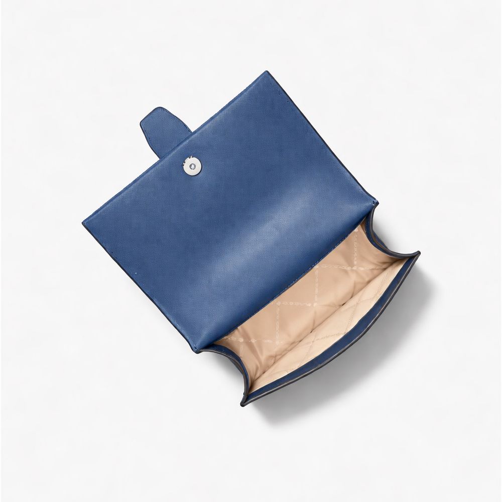 Blue Canvas Crossbody Bag