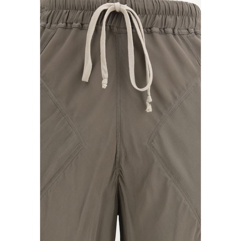 Brown Silk Flared Pants