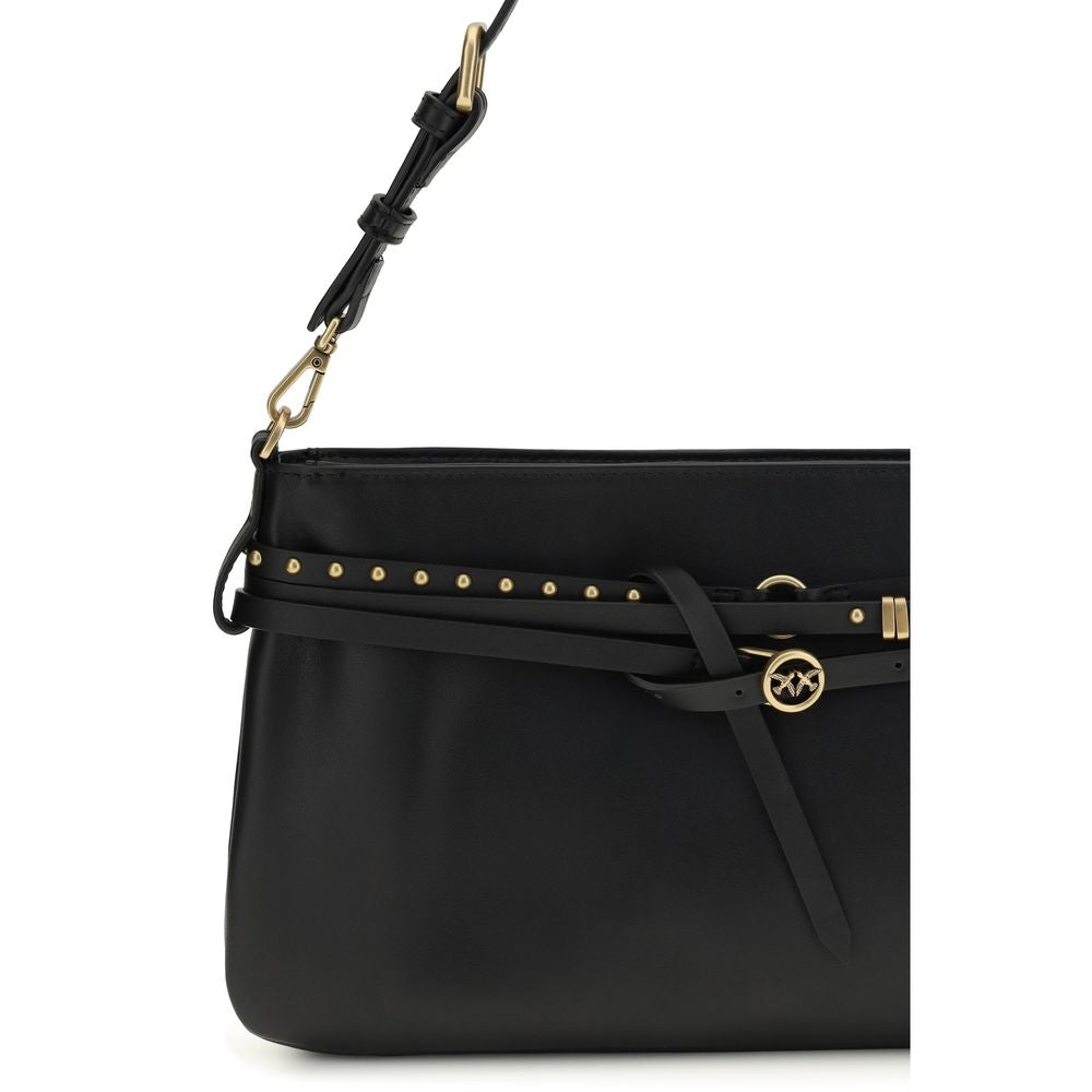 Black Calf Leather Bos Taurus Shoulder Bag