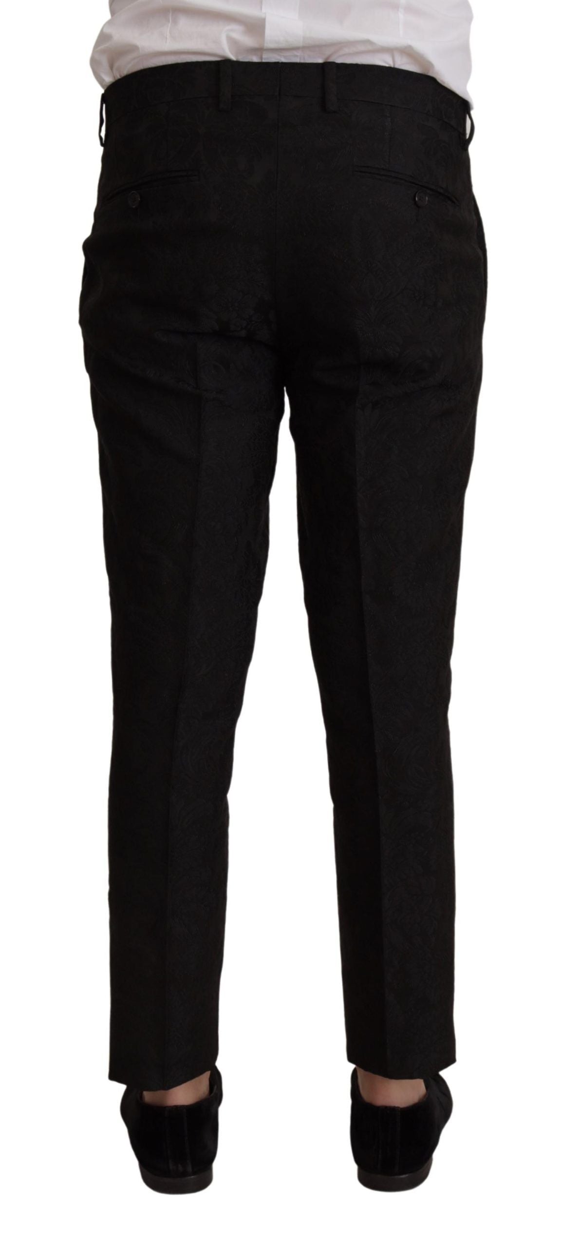 بدلة مارتيني رسمية من البوليستر باللون الأسود مكونة من قطعتين