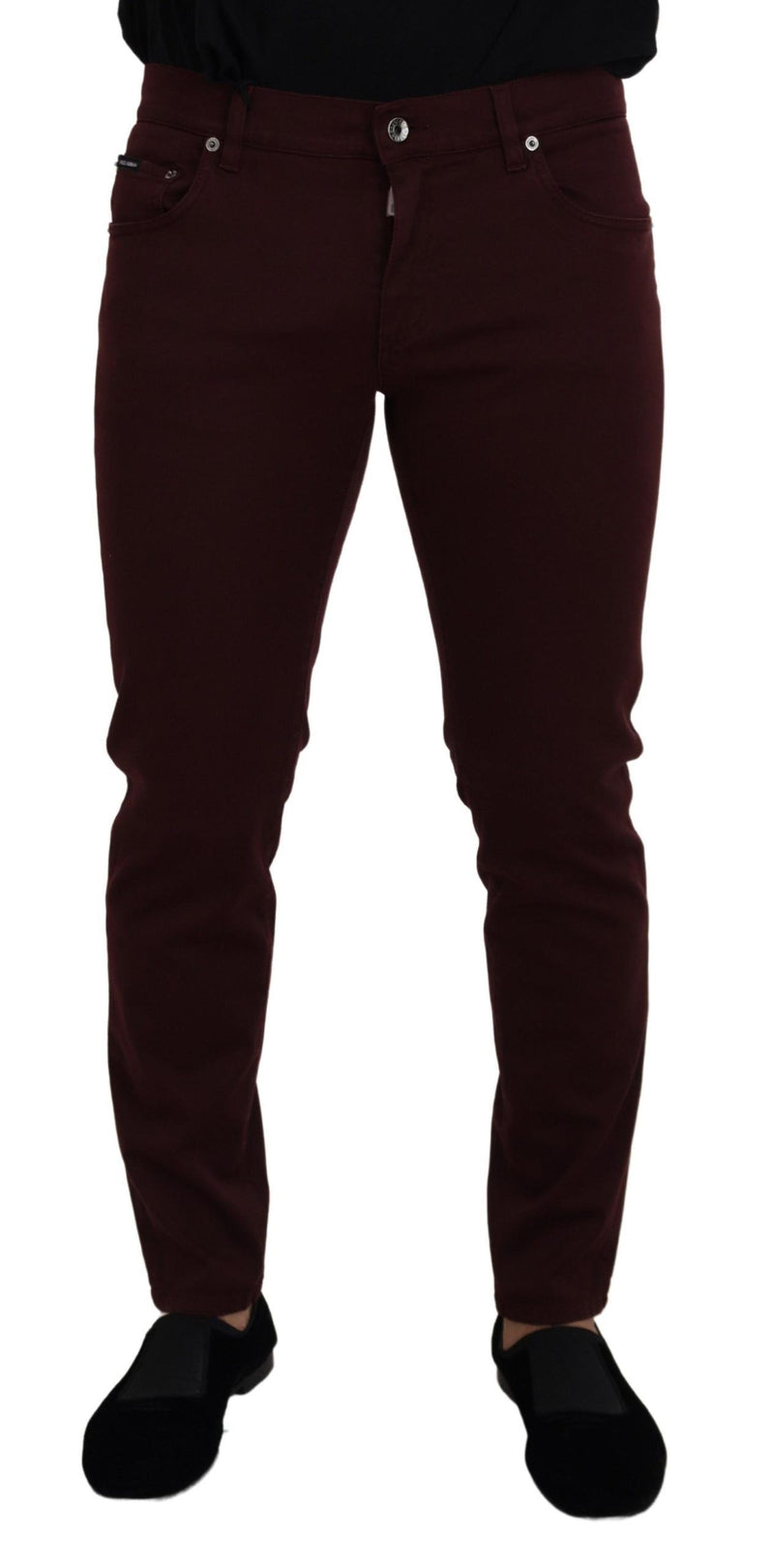 Bordeaux Cotton Stretch GOLD Denim Jeans