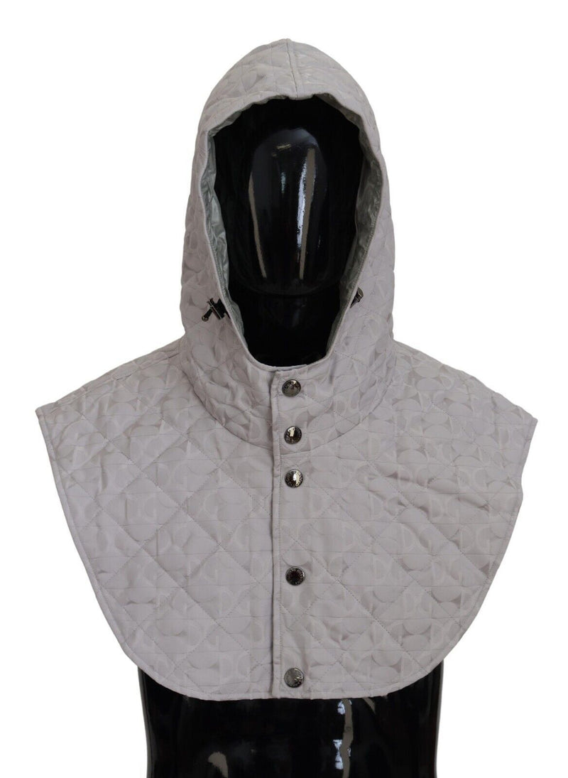 Hvid quiltet helhovedindpakning i én størrelse i nylon