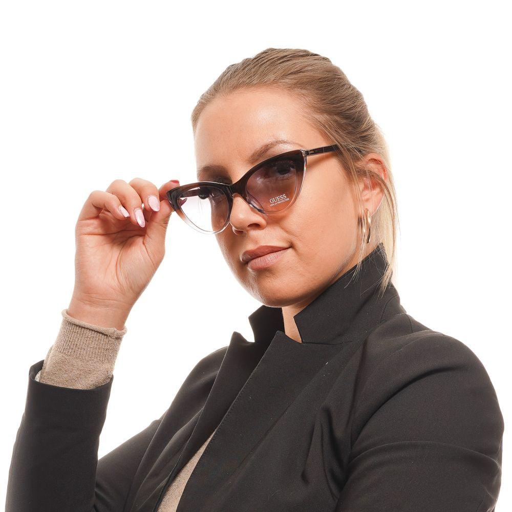 نظارة شمسية نسائية بنية اللون