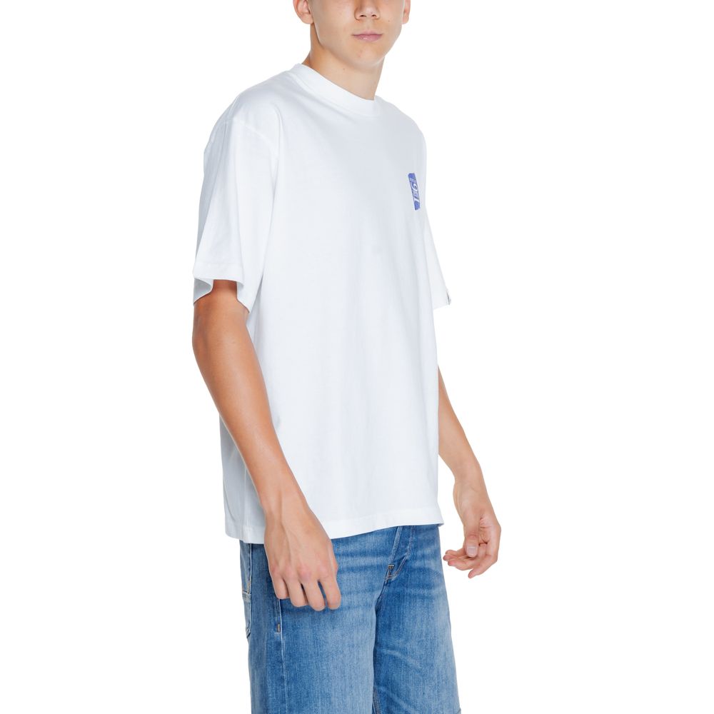 تي شيرت قطني أبيض