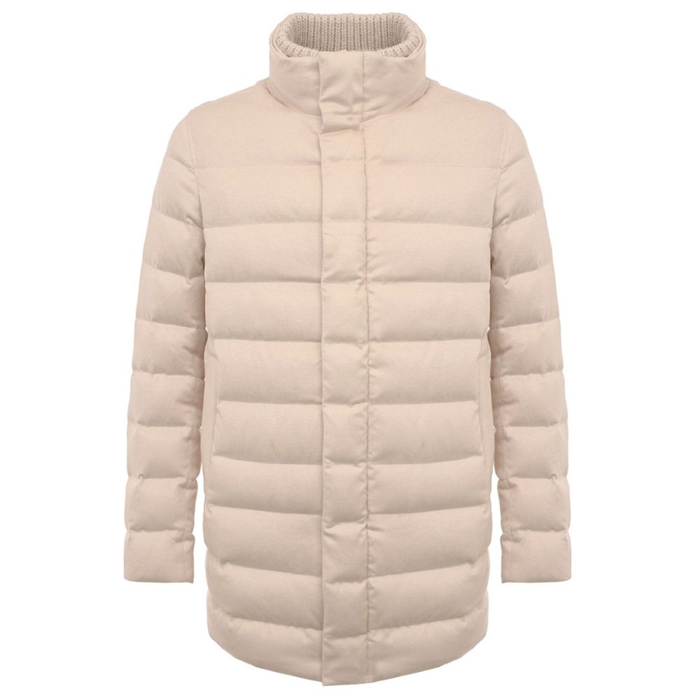 Beige silkejakke