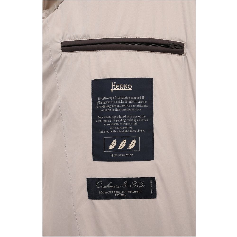 Beige silkejakke
