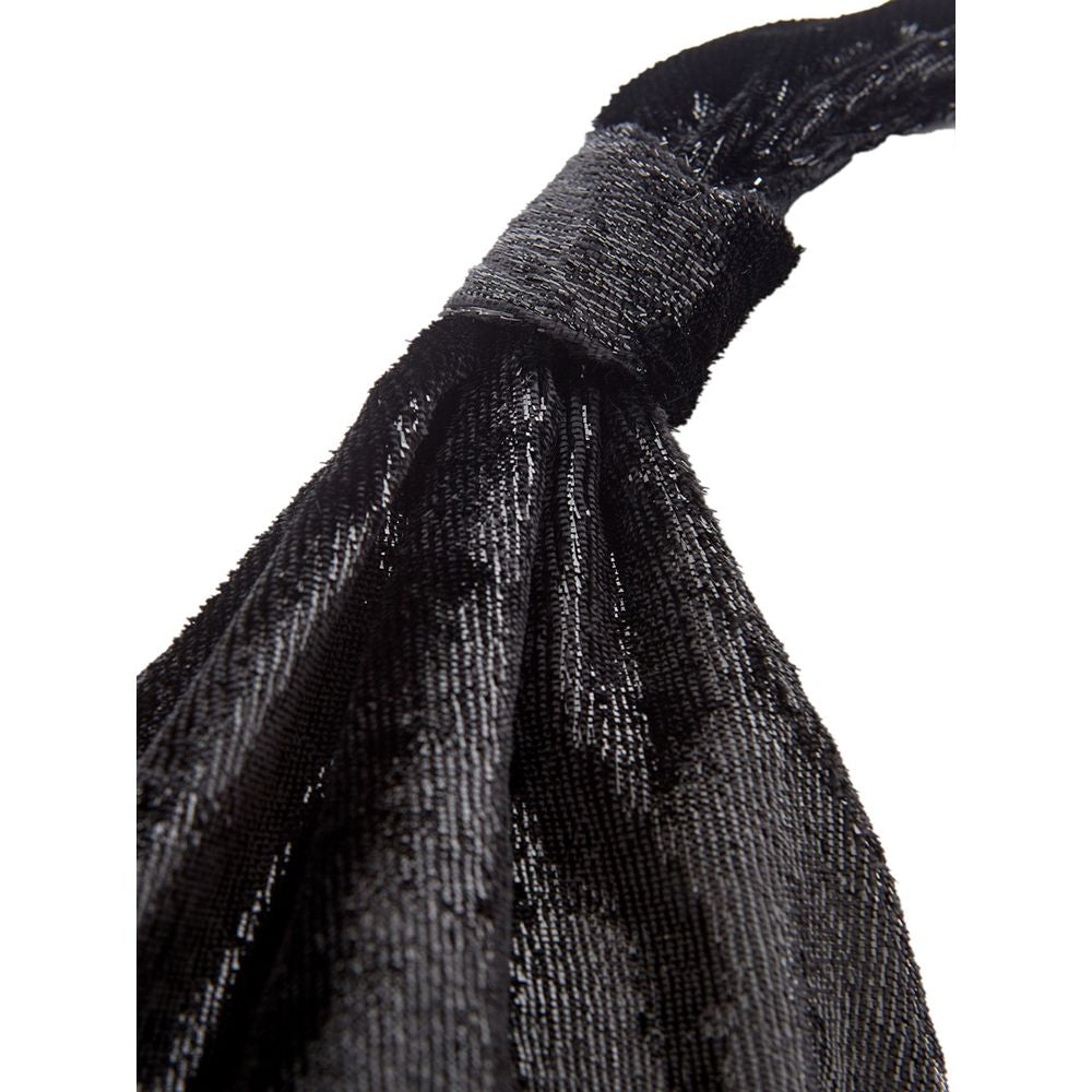 Elegant sort polyesterkjole