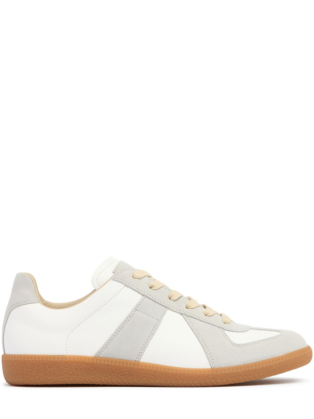 Lave sneakers i læder og ruskind