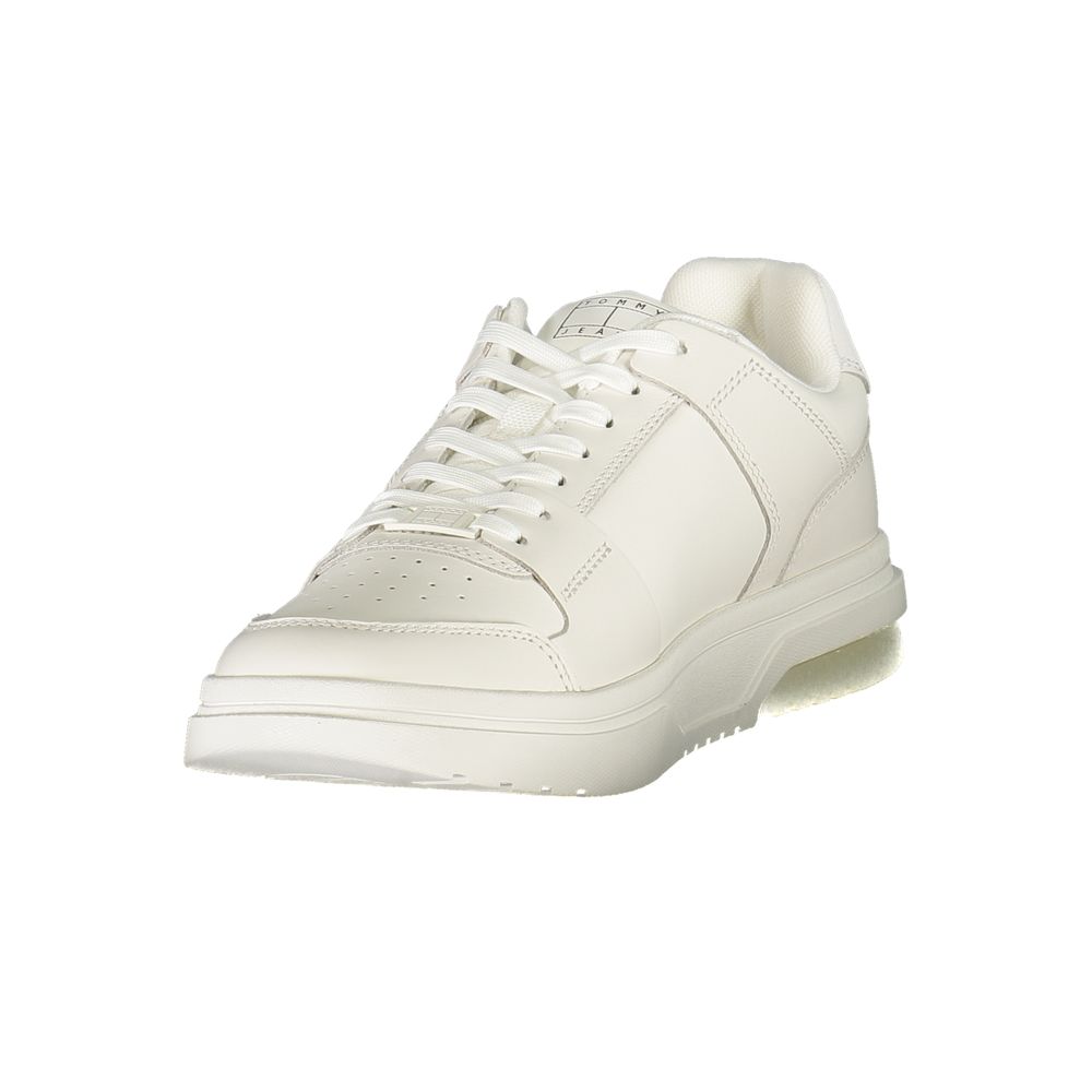 White Polyester Sneaker