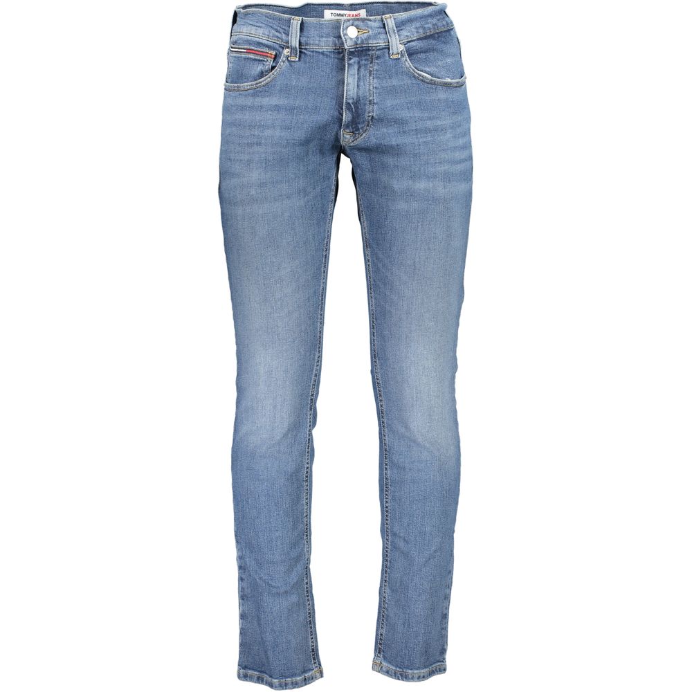 Blå bomuldsjeans og bukser