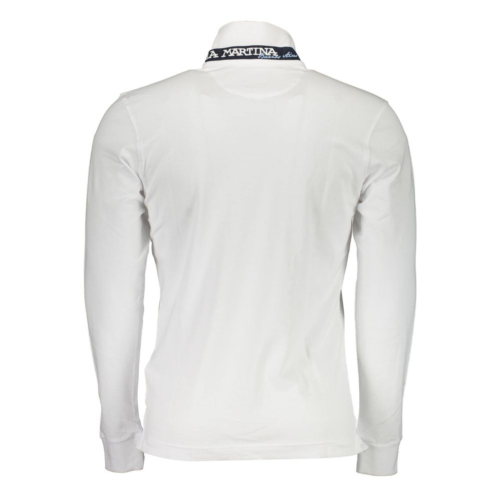 Elegant polo med slim fit og broderidetaljer