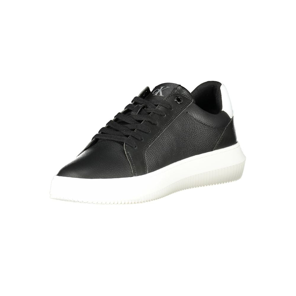 Black Polyester Sneaker