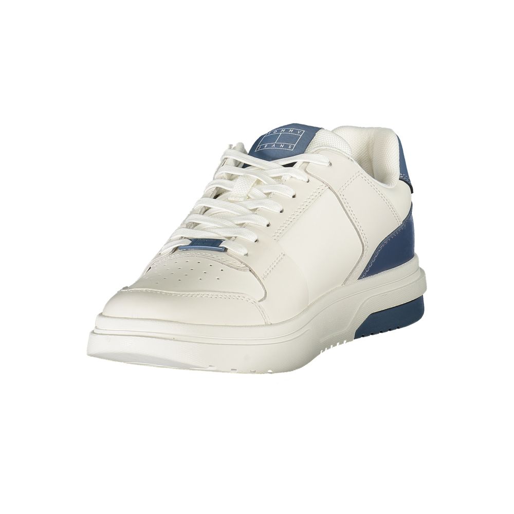 White Polyester Sneaker