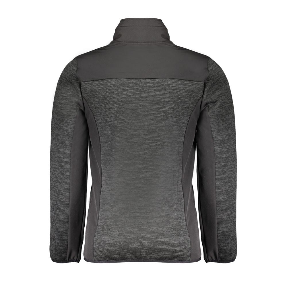 Sort polyester herrejakke