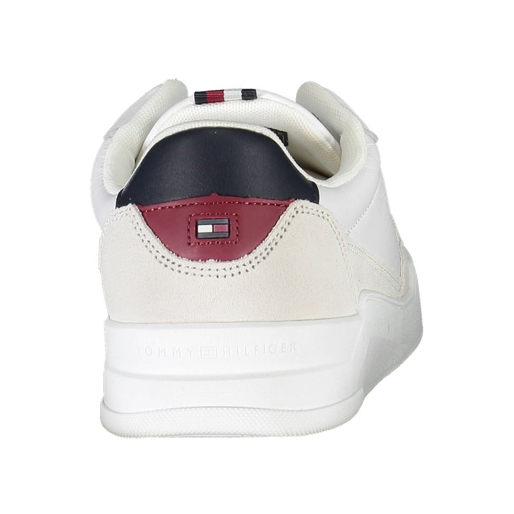 White Polyester Sneaker