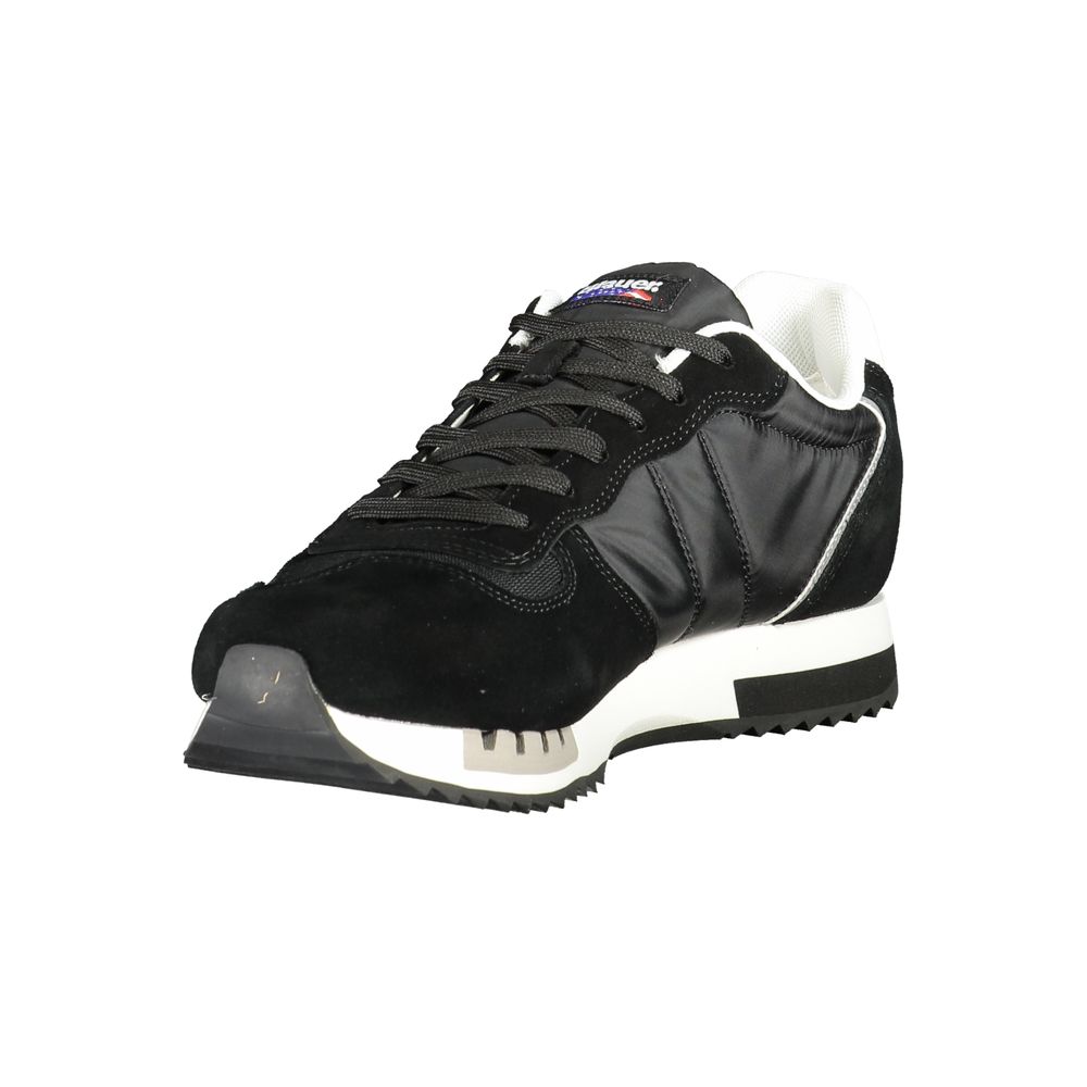 Black Polyester Sneaker