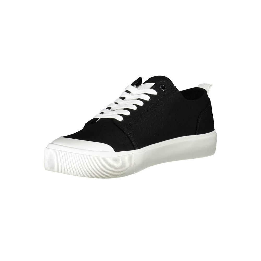 Black Cotton Sneaker