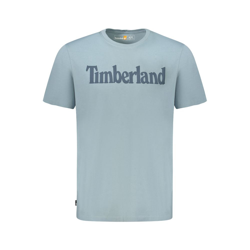 Lyseblå økologisk bomuld herre T-shirt