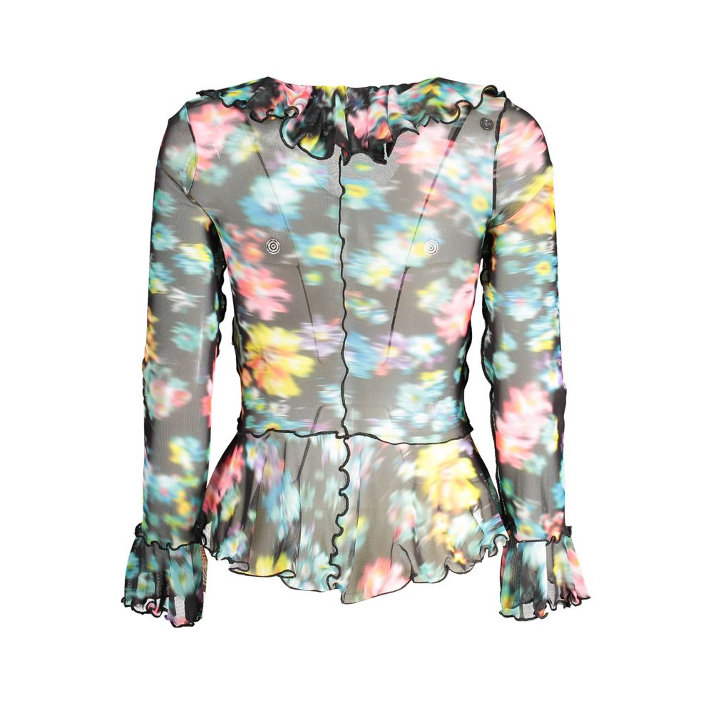 Sort polyester dame-T-shirt