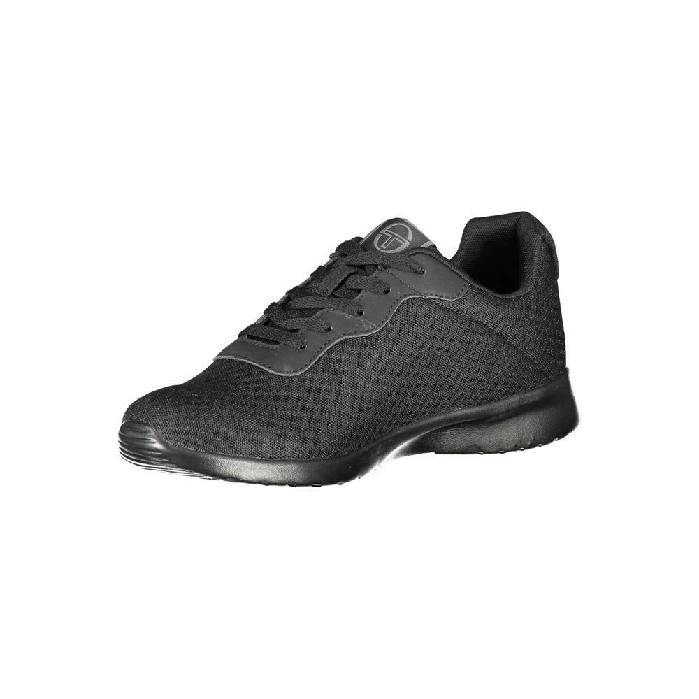 Black Polyester Sneaker