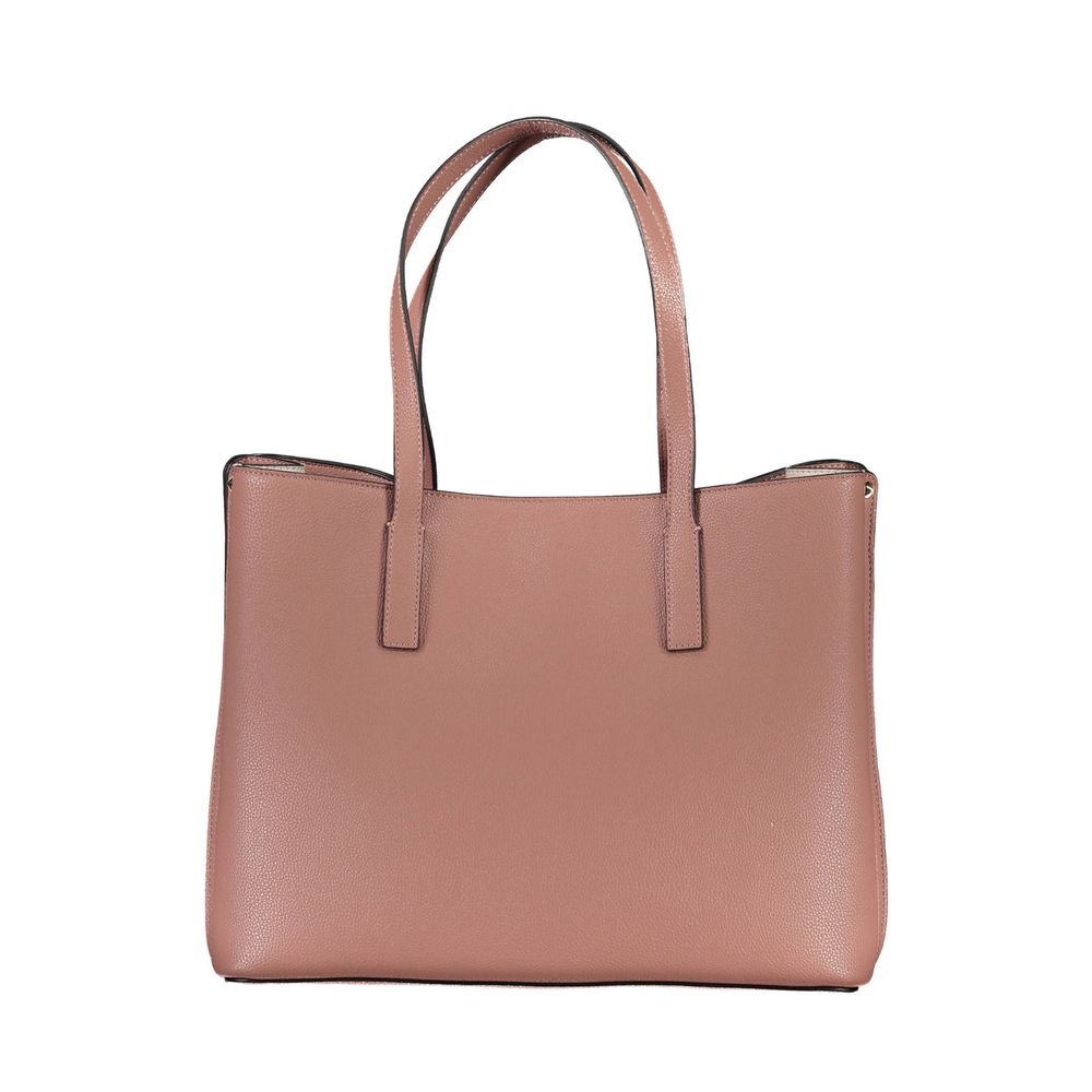Pink polyethylen håndtaske