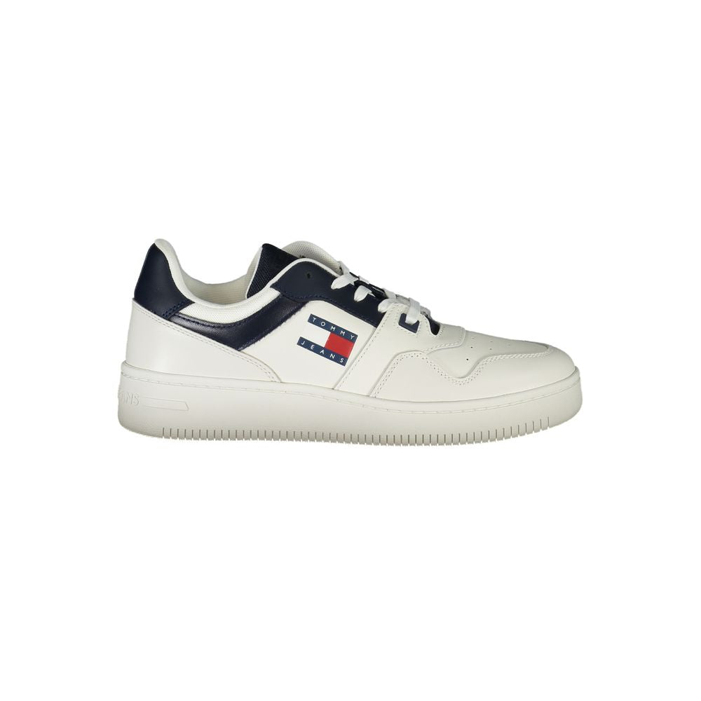 Blå lædersneaker til mænd