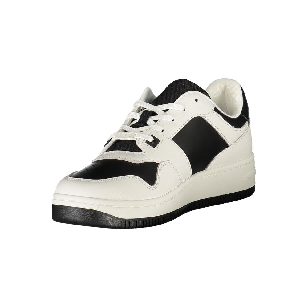 White Polyester Sneaker
