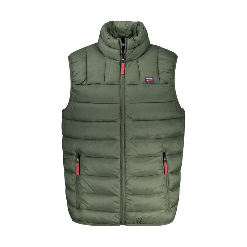 Green Polyamide Men Jacket