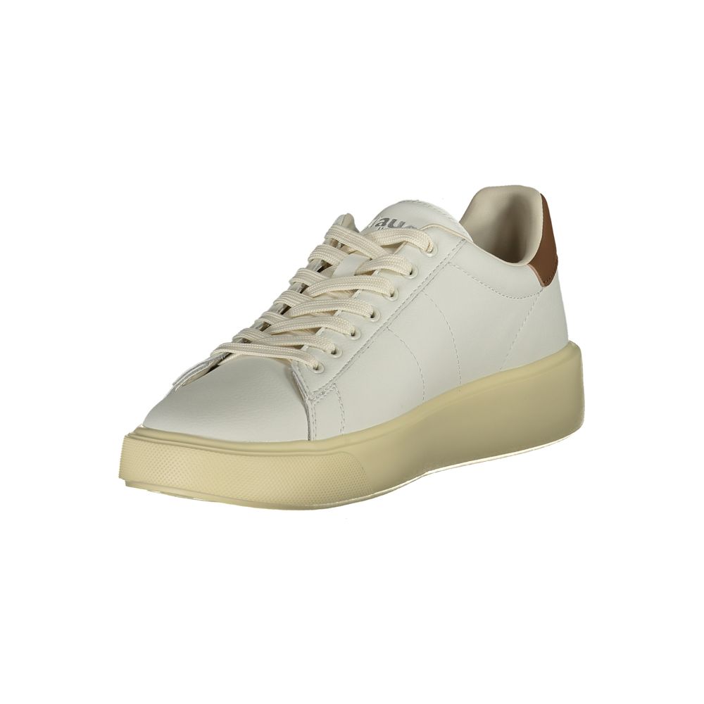 White Polyester Sneaker