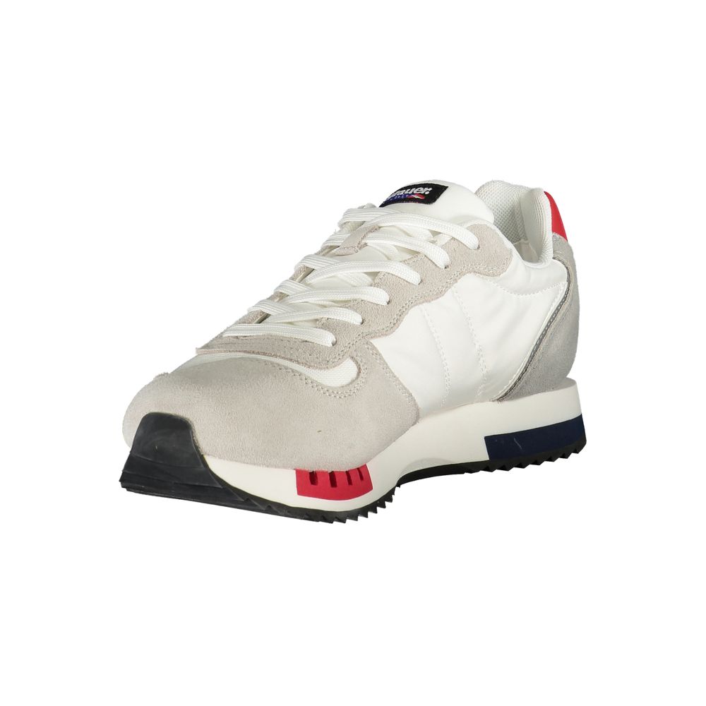 White Polyester Sneaker