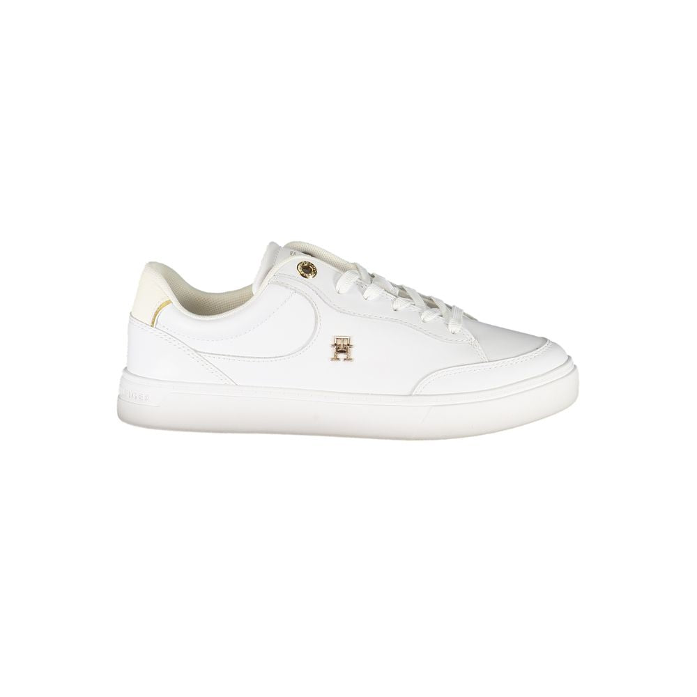 Hvide lædersneakers til kvinder