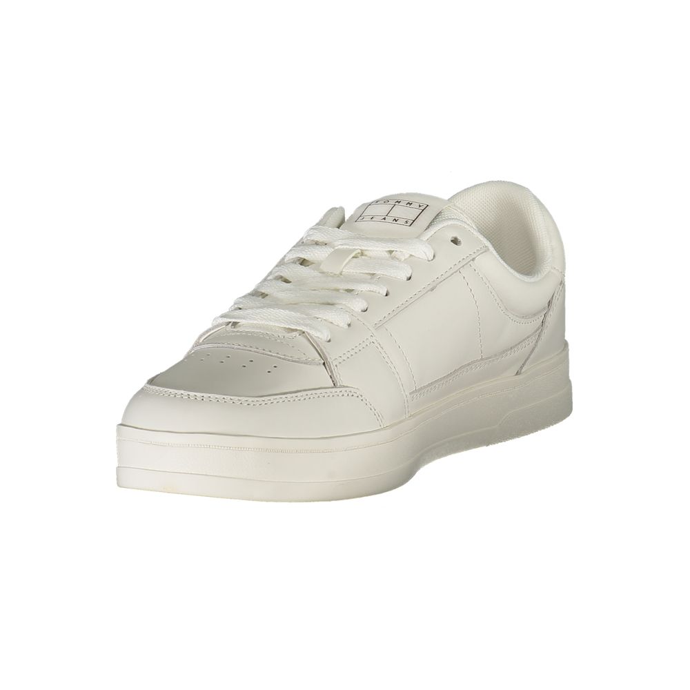 White Polyester Sneaker