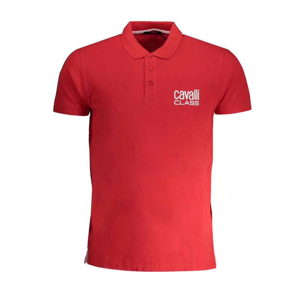 Rød bomuldspoloshirt