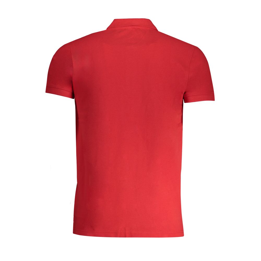 Rød bomuldspoloshirt