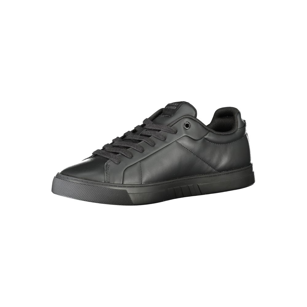 Black Polyester Sneaker