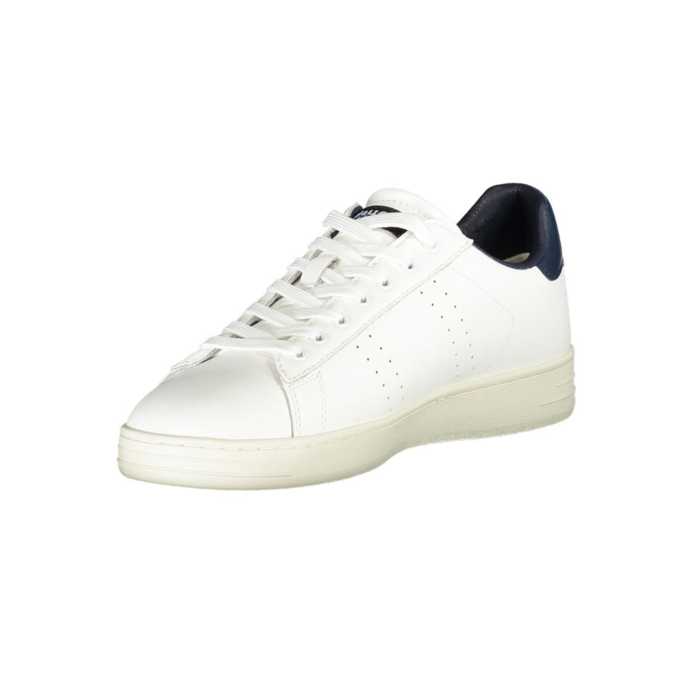 White Polyester Sneaker