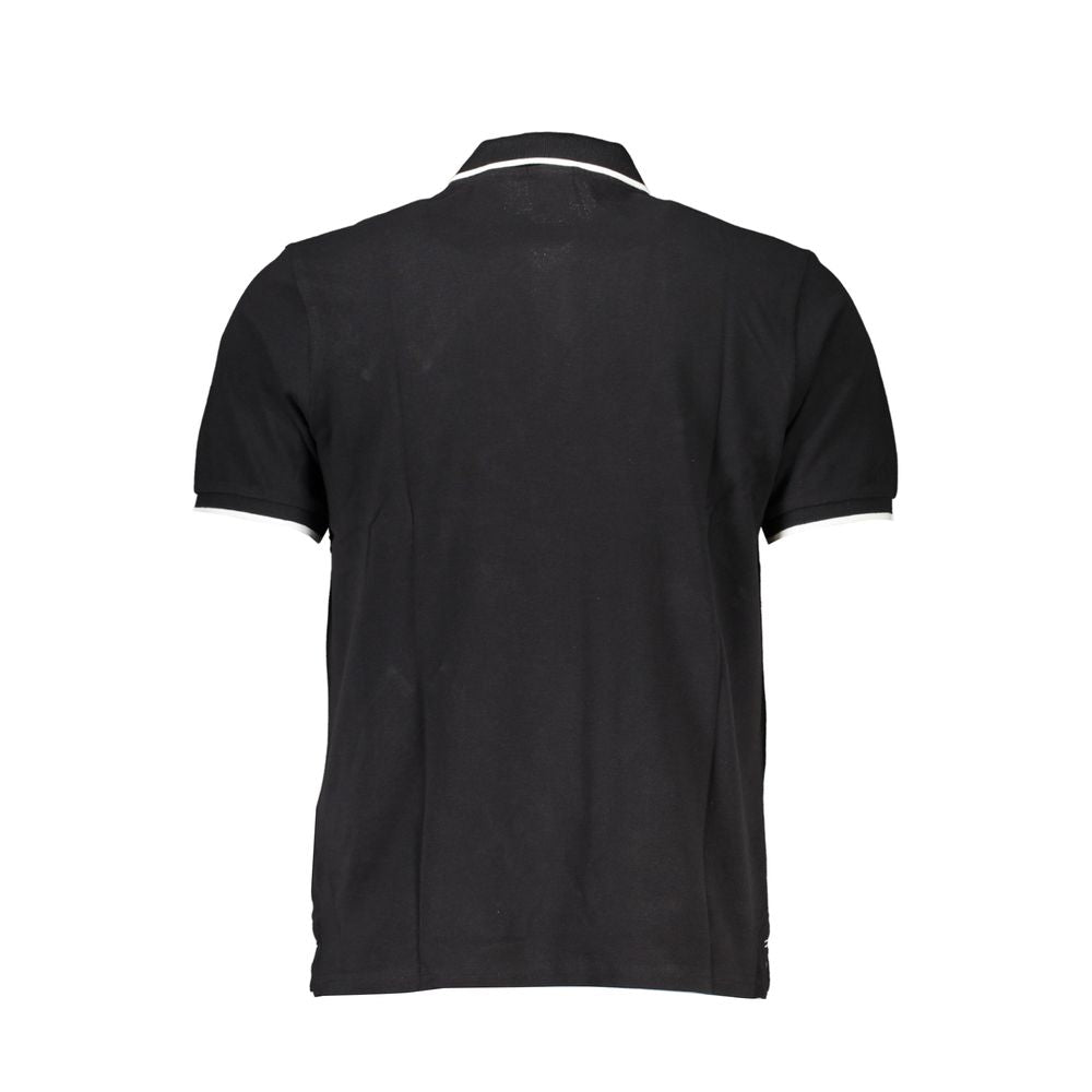 Sort bomuldspoloshirt