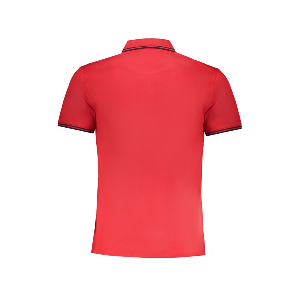 Rød bomuldspoloshirt
