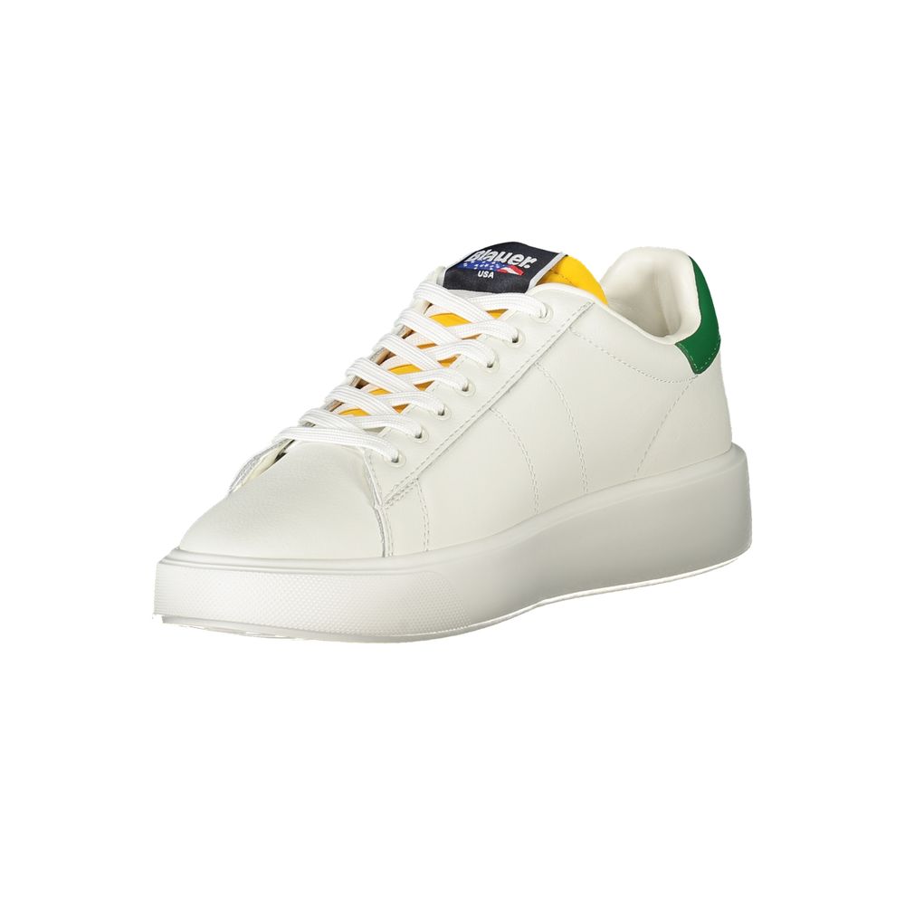 White Polyester Sneaker