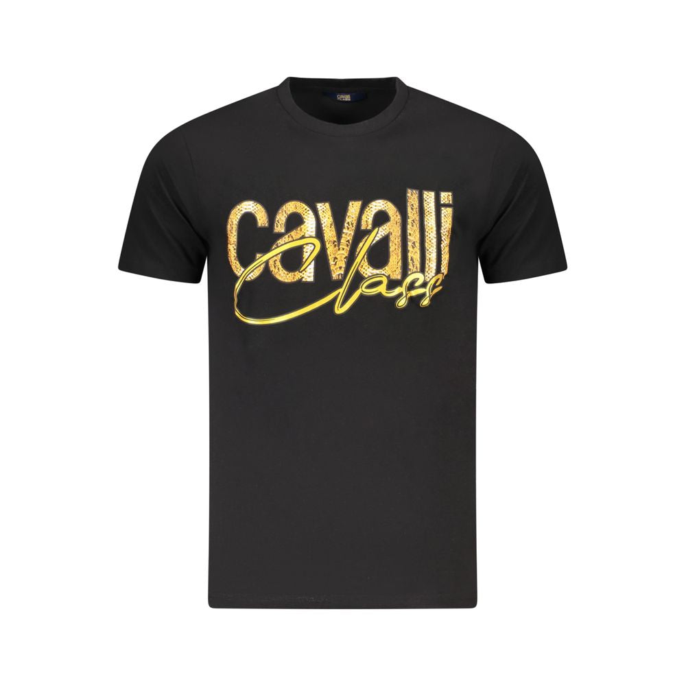 Sort bomulds T-shirt til mænd