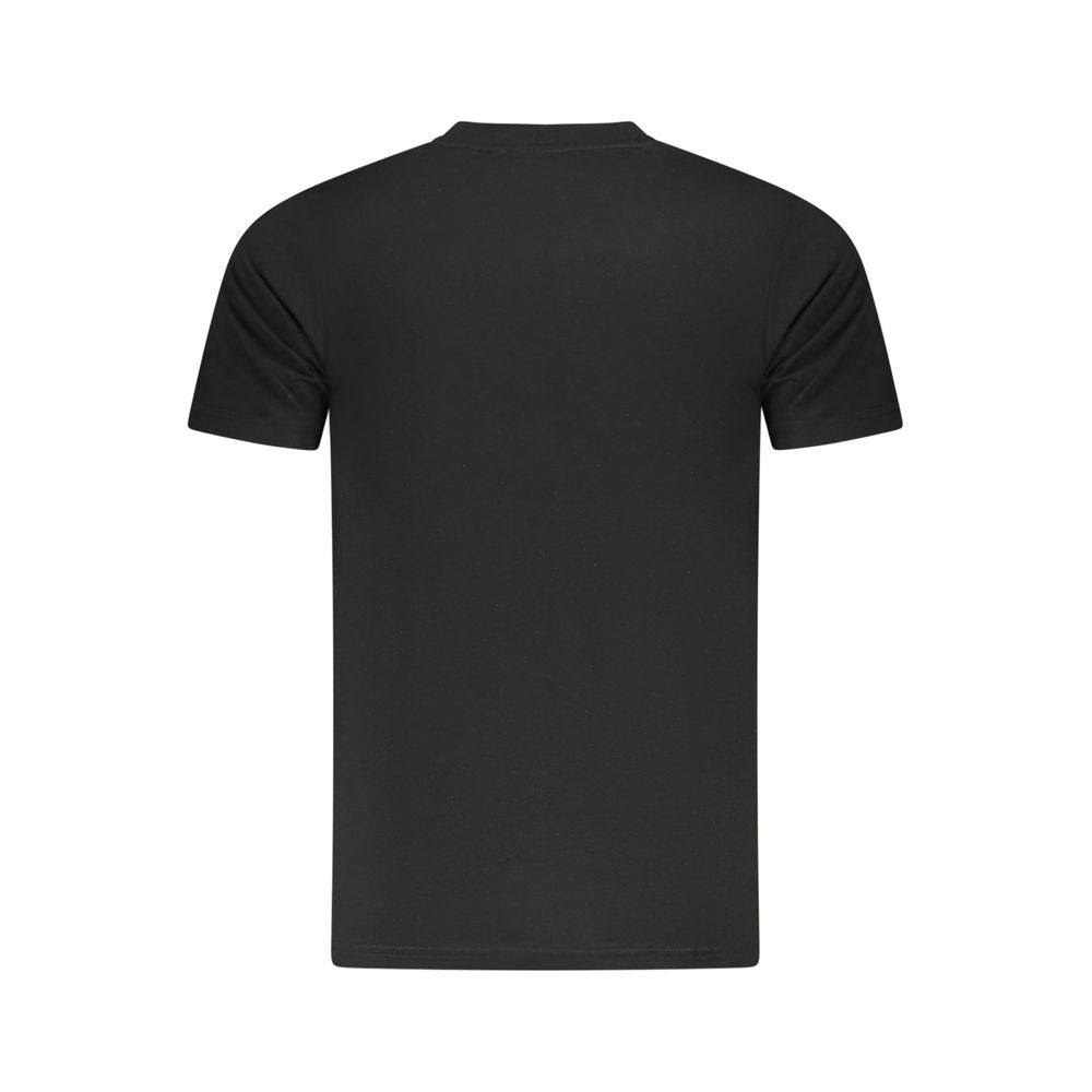 Sort bomulds T-shirt til mænd