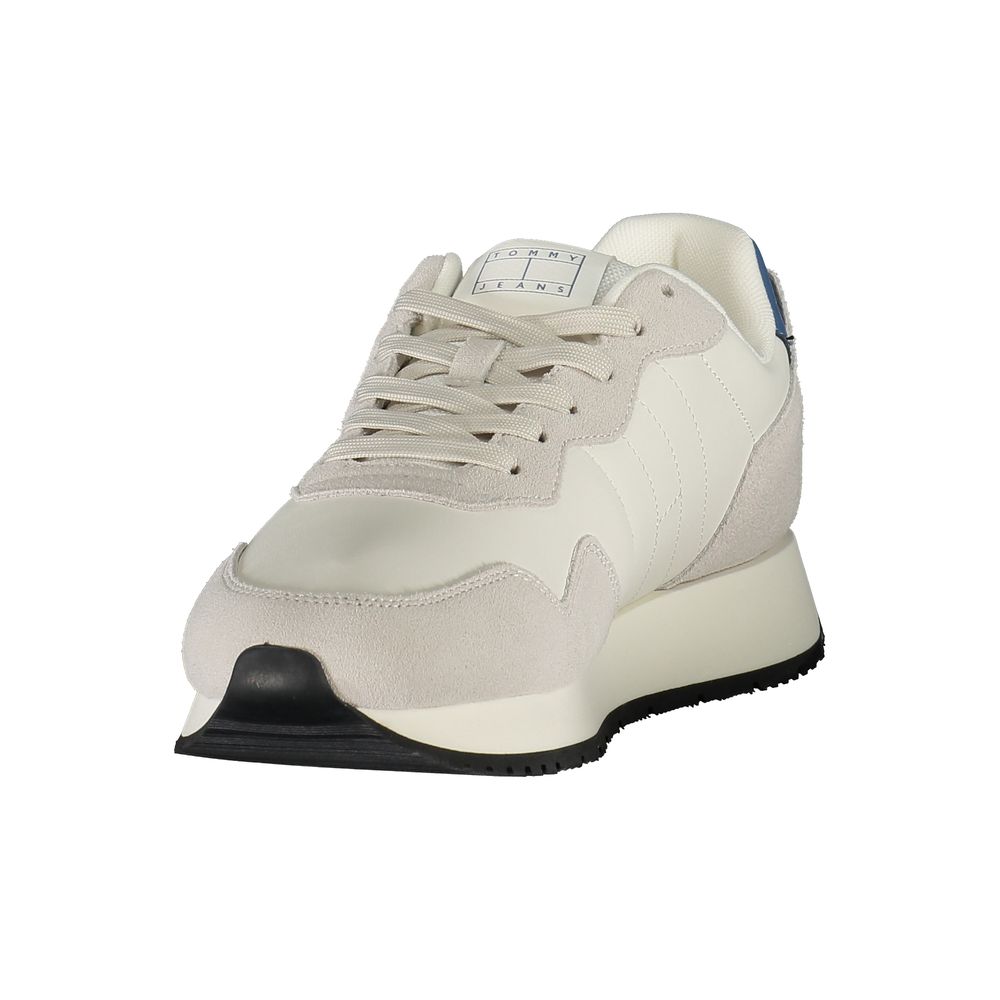 White Polyester Sneaker