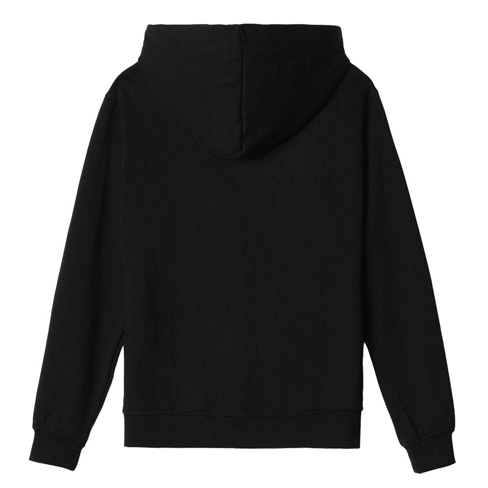 Black Cotton Men's Hooded Sweater