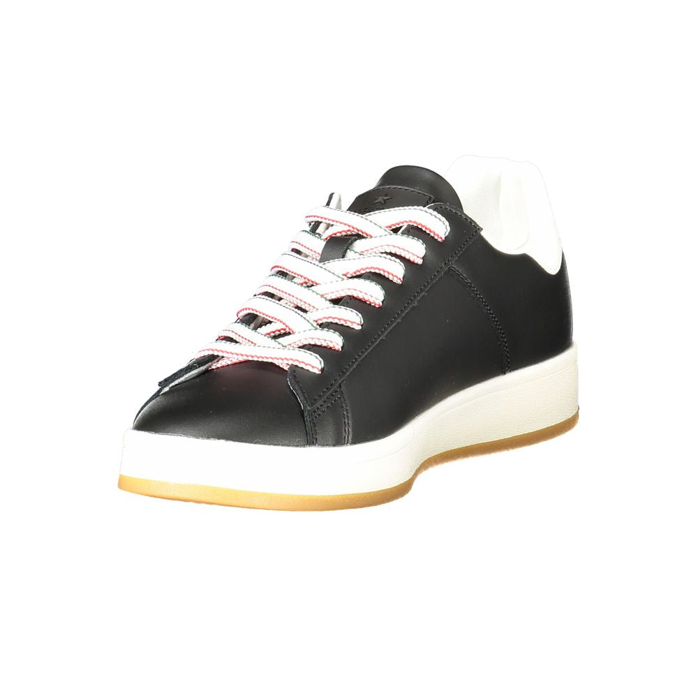 Black Polyester Sneaker