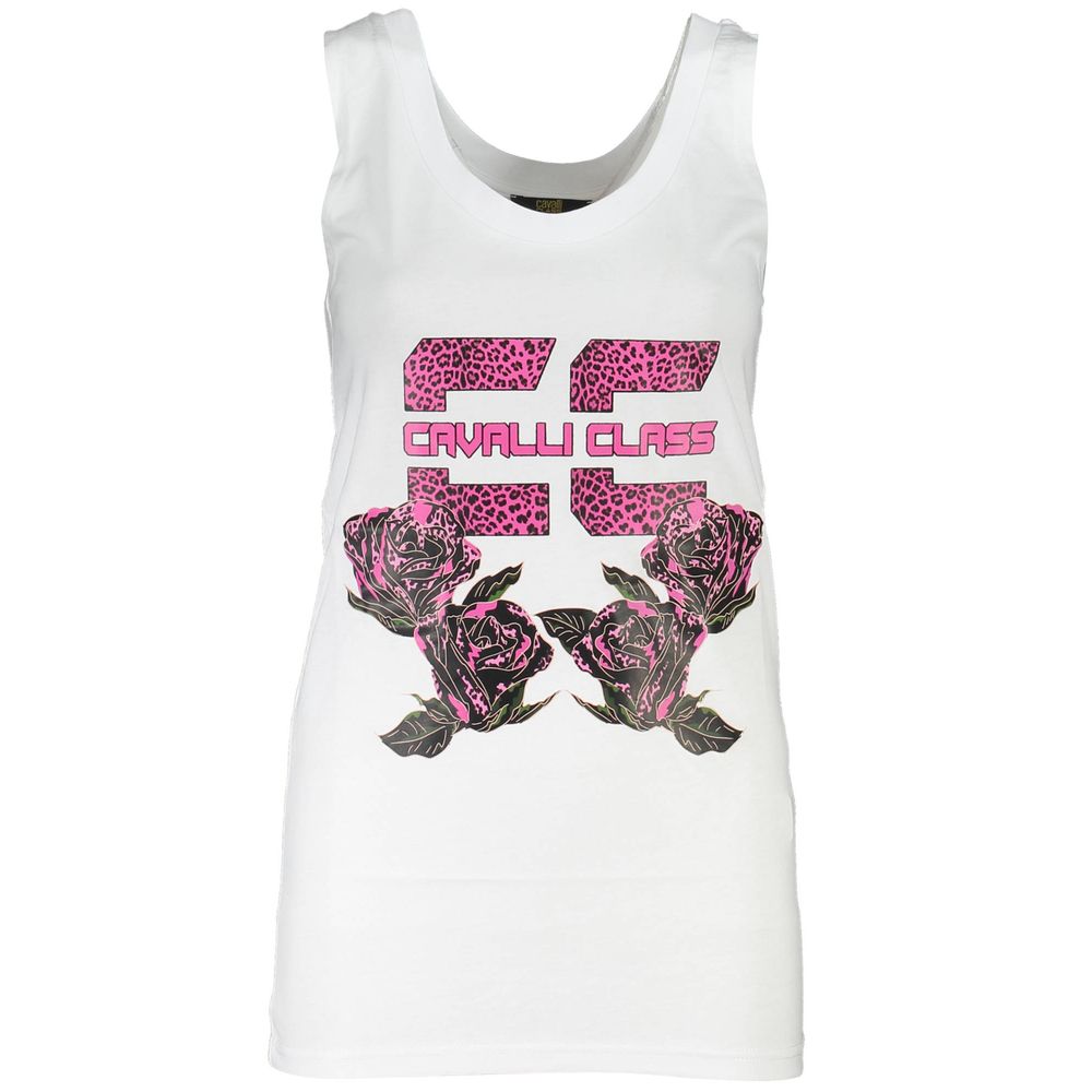 Hvide bomuldstoppe og T-shirt