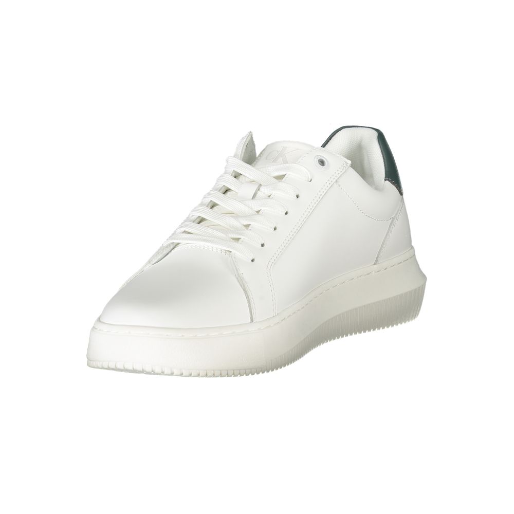 White Polyester Sneaker